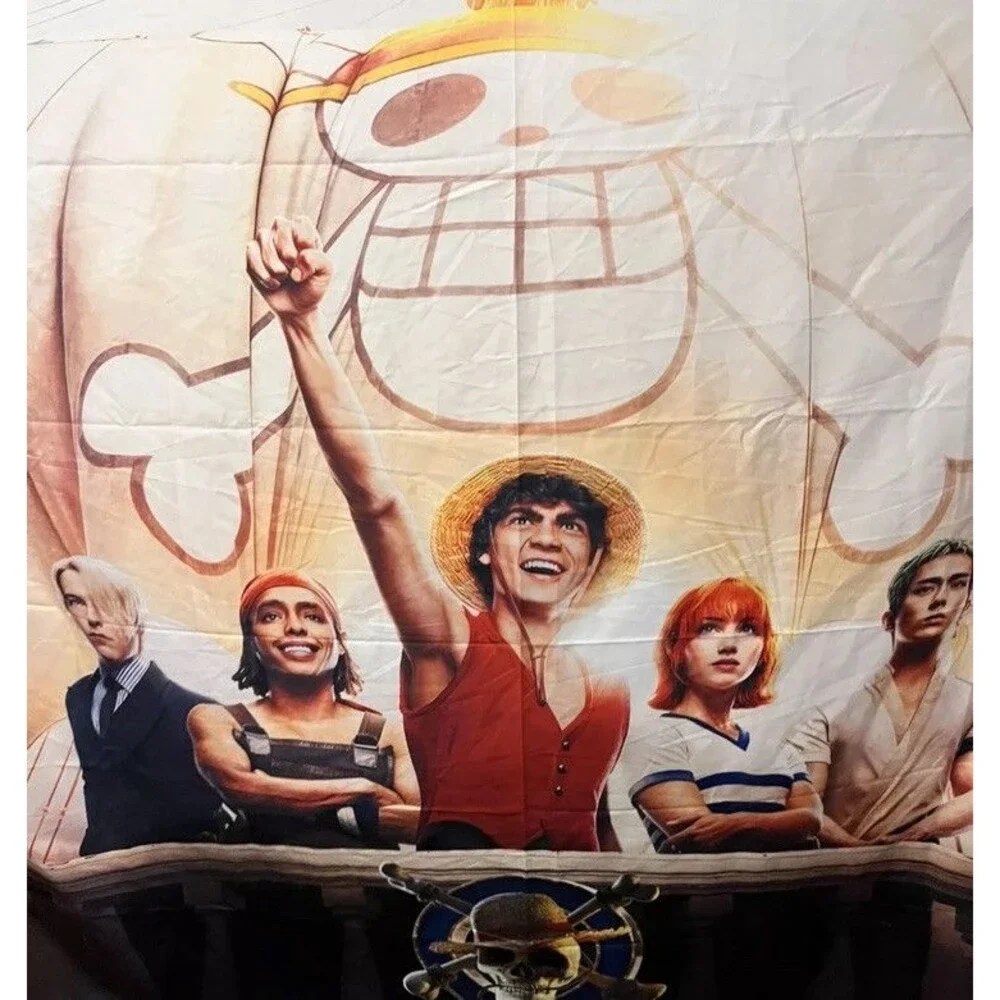 One Piece Netflix Series Banner Backdrop Tapestry 59x79 Mural Wall Art Cloth